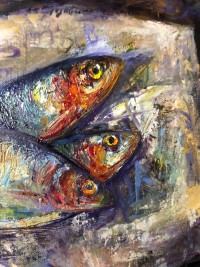 Les Harengs (détail) - Huile sur toile 44x36